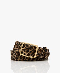 rag & bone Boyfriend Leopard Print Belt - Leopard