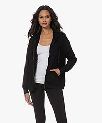 Majestic Filatures French Soft Touch Sweat Cardigan - Black
