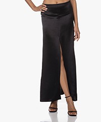 IRO Kosue Maxi Skirt with Slit - Black