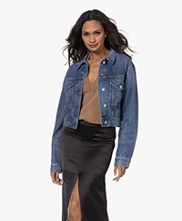 Citizens of Humanity Sorentti Cropped Denim Jacket - Fontaine