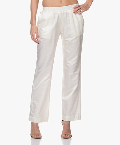 Josephine & Co Benjamin Silk Blend Pants - Off-white