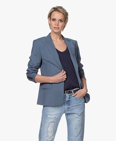 Filippa K Sasha Cool Wool Blazer - Blue Grey