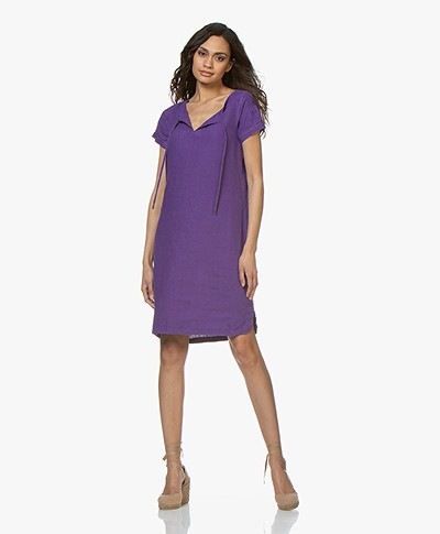 Josephine & Co Carly Linen Tunic Dress - Purple