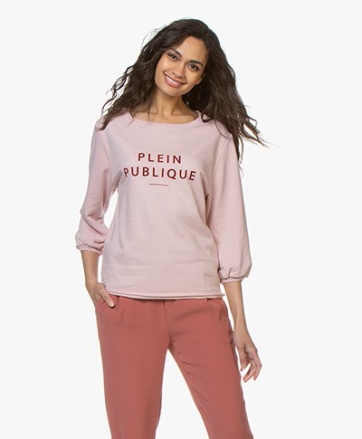 Plein Publique La Bisou Logo Sweatshirt - Rose