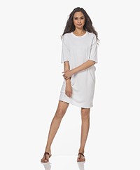 James Perse French Terry  T-shirt Dress - White