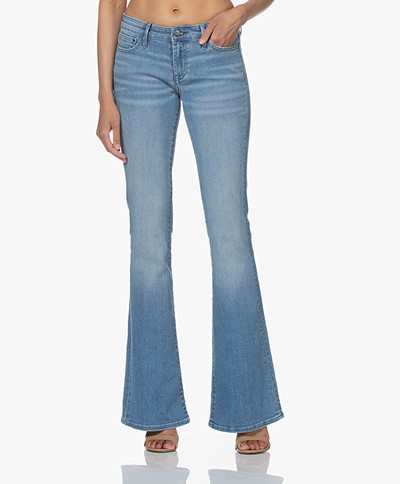 Denham Farrah Super Flare Fit Jeans - Lichtblauw