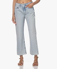 FRAME Le Jane Crop Raw-edge Jeans - Luster