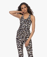 Deblon Sports Zoe Compressie Top - Leopard Off-white