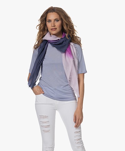 Repeat Cashmere-Silk Dip Dye Scarf - Orchid 