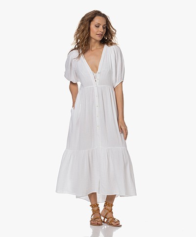 XÍRENA Lennox Muslin Maxi Dress - White