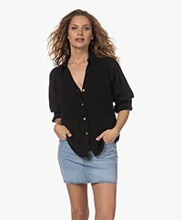 Rails Lauren Cotton Muslin Shirt - Black