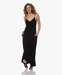 Norma Kamali Slip A-line Long Dress - Black