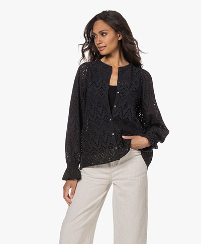 by-bar Sammie Embroidery Blouse - Midnight