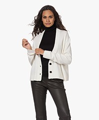 Drykorn Sontje Short Wool Blend Cardigan - Off-white