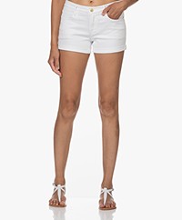 Frame Le Cutoff Cuffed Denim Shorts - White