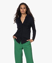 Majestic Filatures Superwashed Jersey Blouse - Marine