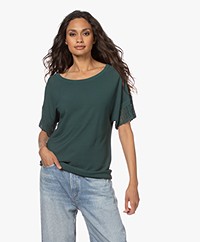 Plein Publique La Scott Short Sleeve Sweater - Emerald