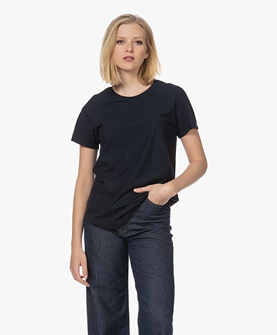 Neeve The Michelle Bio Katoenen T-shirt - Navy