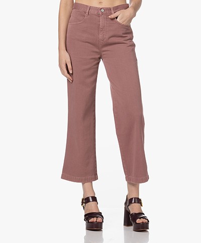 indi & cold Cropped Jeans with Kickflare Legs - Rosa