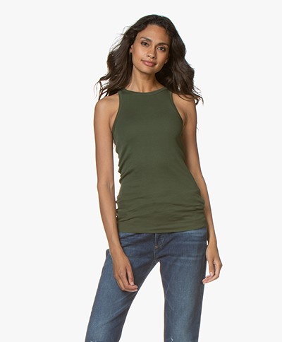 By Malene Birger Amiee Tank Top - Tent Green