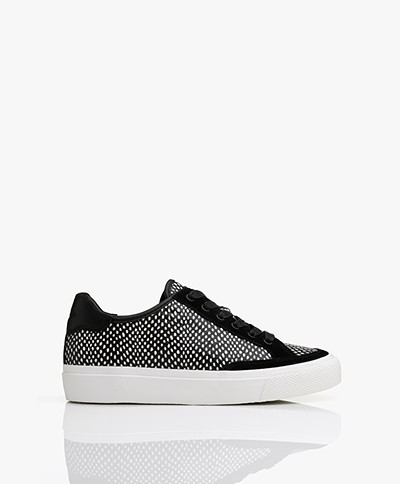 Rag & Bone RB Army Low Leather Sneakers - Black/White
