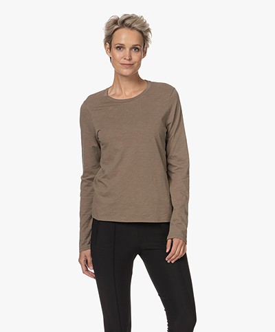 Closed Cotton Long Sleeve - Chocolate Chip