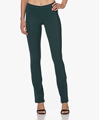 Woman by Earn Nora Slim-fit Travel Jersey Pants - Dark Green