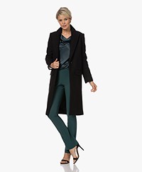 Zadig & Voltaire Monarque Wool Blend Blazer Coat - Black