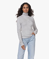 Filippa K Chenille Slim-fit Turtleneck Sweater - Pearl Grey