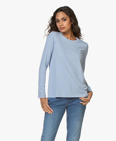 Majestic Filatures Hand Dyed Cotton Long Sleeve - Ciel 