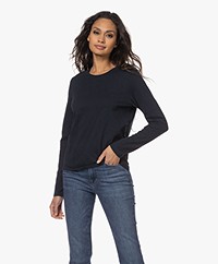 Closed Katoenen Longsleeve - Dark Night
