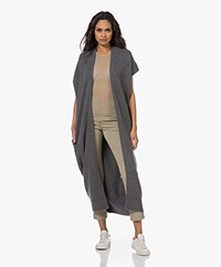 extreme cashmere N°210 East Long Cashmere Sleeveless Cardigan - Felt