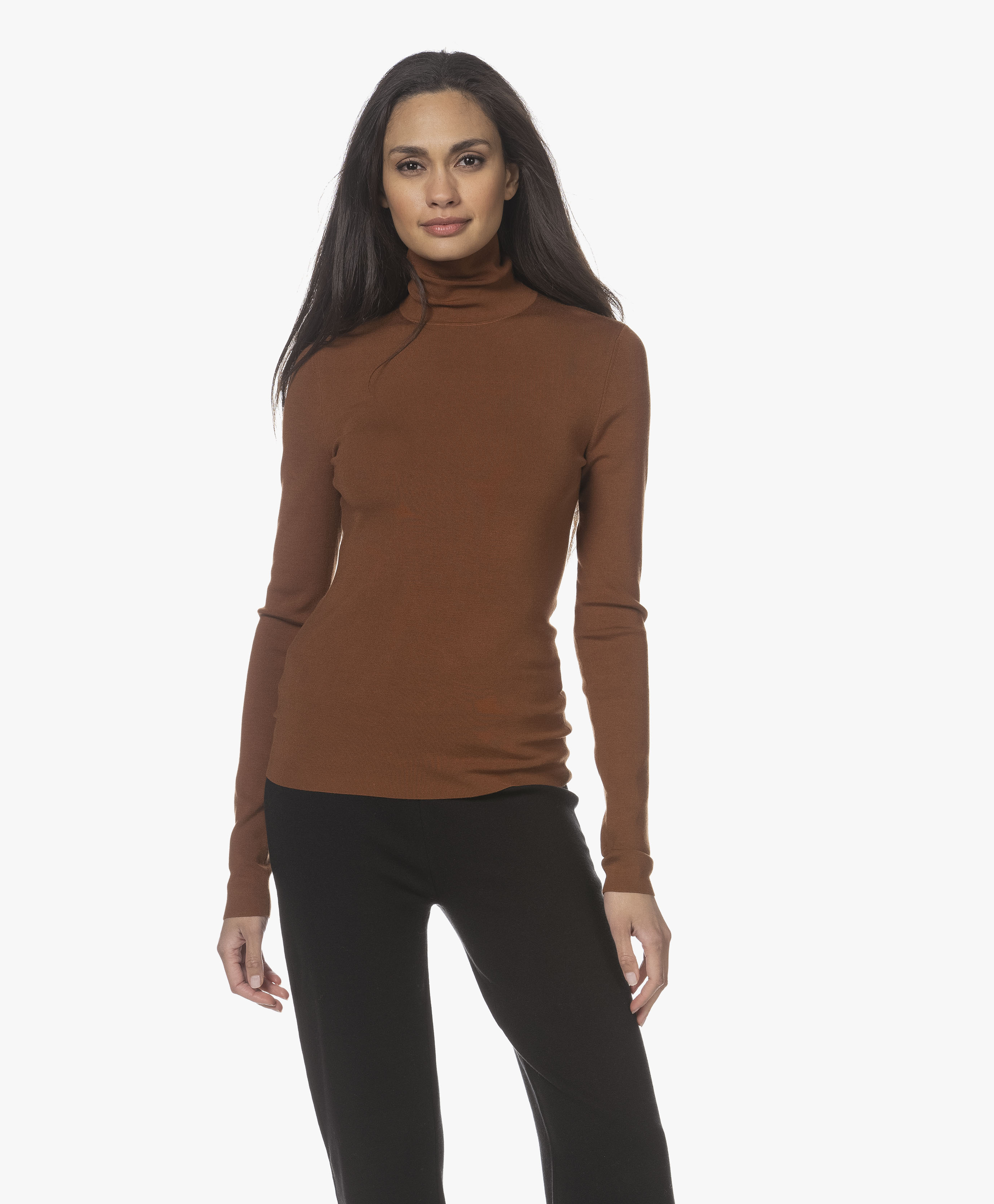 joseph oversized wool turtleneck sweater