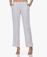 Calvin Klein Viscose Printed Pajama Pants - Molten Ice Silver Frost