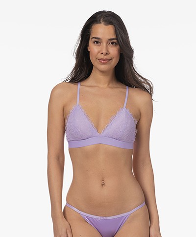 Love Stories Darling Lace Padded Bralette - Lilac