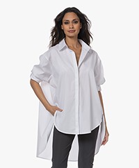 Woman by Earn Miep Paper Cotton Shirt - White