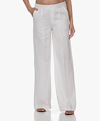 Drykorn Earn Linen Pintuck Pants - Off-white