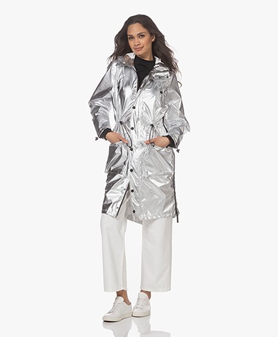 Maium 2-in-1 Parka Lightweight Raincoat - Silver