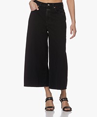 Closed Lyna Wide Legged Cropped Jeans - Black