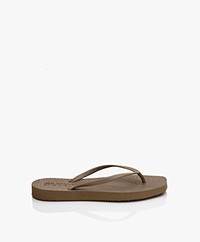 Sleepers Tapered Natural Rubber Flip Flops - Sand