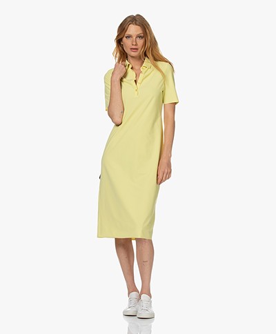 JapanTKY Phyn Travel Jersey Polo Dress - Spring Yellow