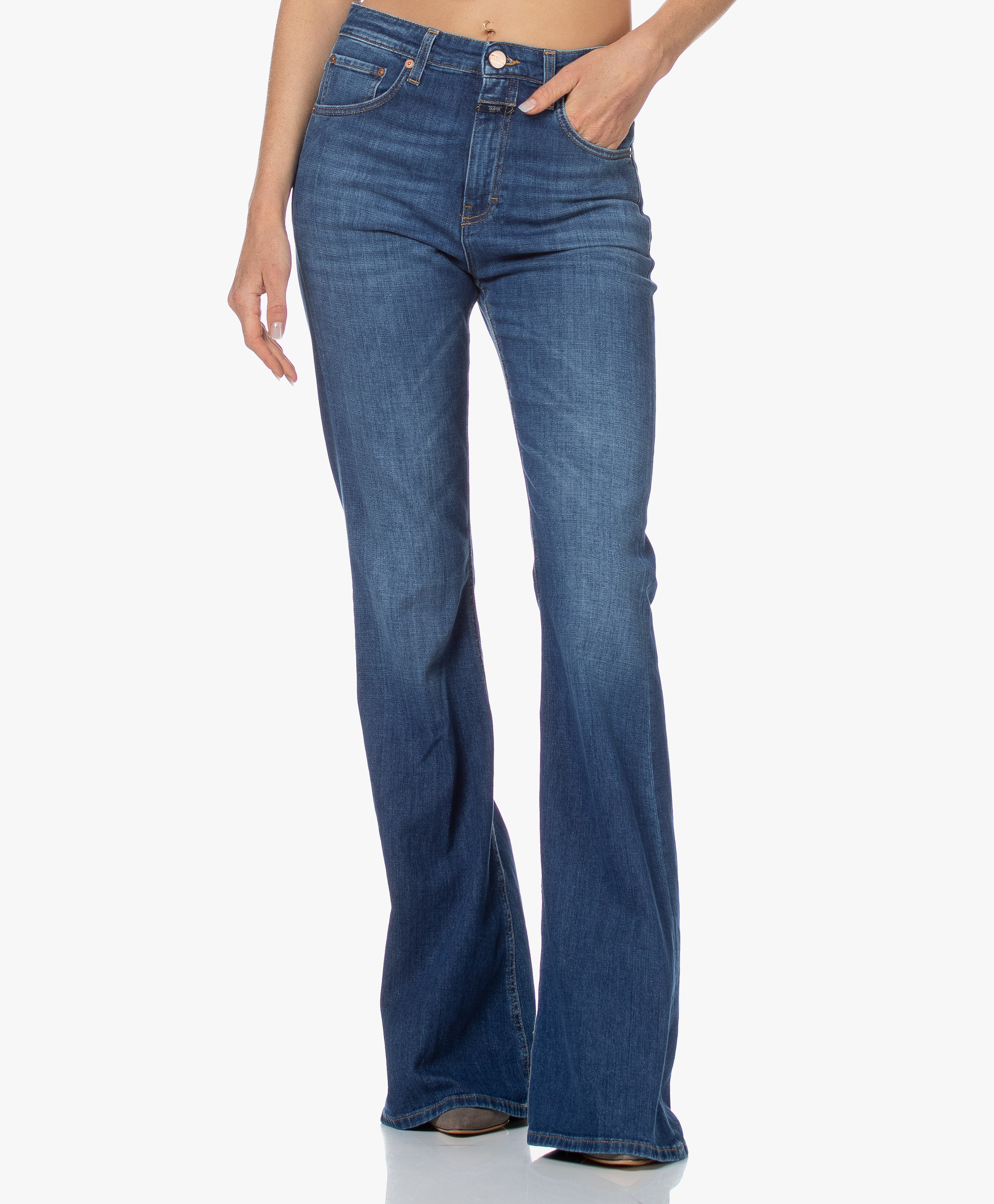 Closed Rawlin Flared Jeans - Dark Blue - c91304-03p-3w dbl - dark