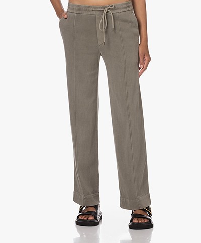 James Perse Cotton Blend Straight Pants - Greystone