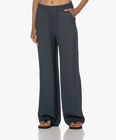Closed Winona Twill Loose-fit Pants - Blue Heather