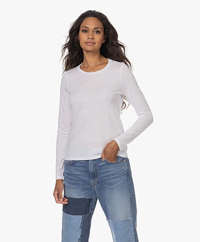 Majestic Filatures Silk Touch Jersey Long Sleeve - White
