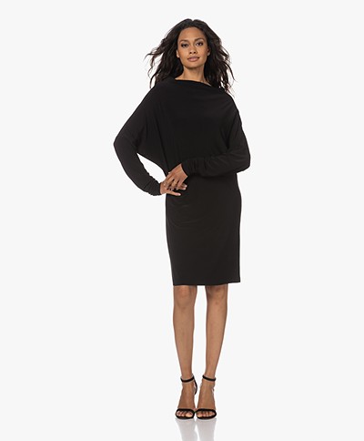 Norma Kamali All-in One Travel Jersey Dress - Black