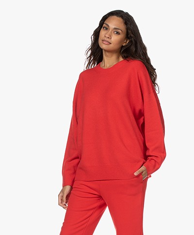IRO Minna Merino Wool Blend Sweater - Red