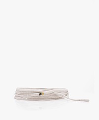 extreme cashmere N°242 Cord Cashmere Knitted Belt - Chalk