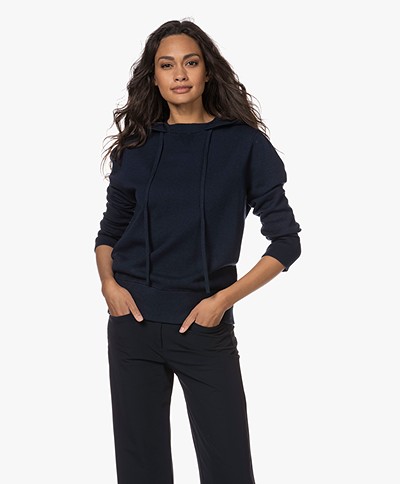 Josephine & Co Tibby Fine Knitted Hooded Sweater - Navy