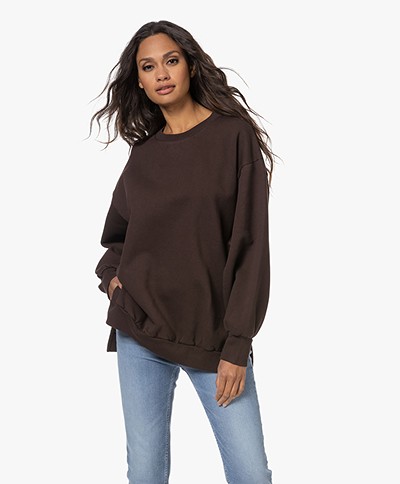 Âme Antwerp Ulla Oversized Sweatshirt - Dark Brown